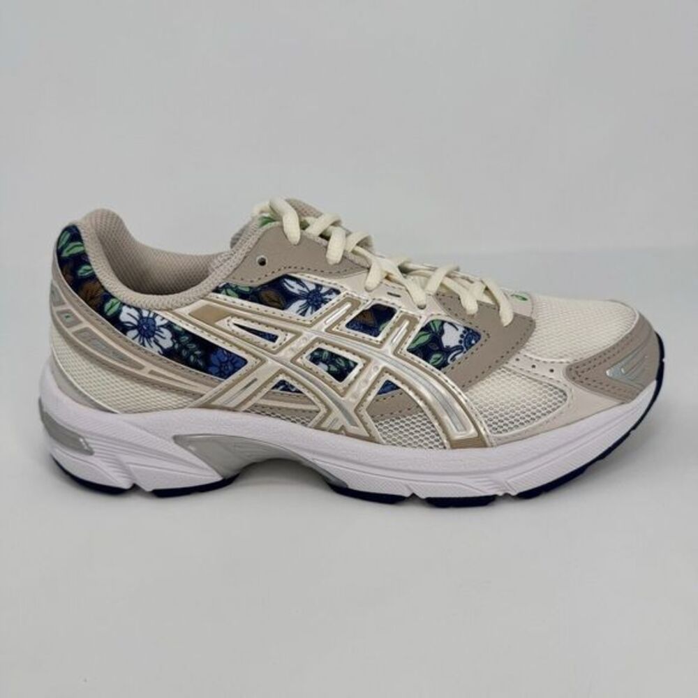Asics Women's Athletic Shoes - Cream and Floral